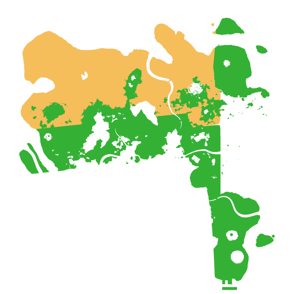 Biome Rust Map: Procedural Map, Size: 4000, Seed: 45647