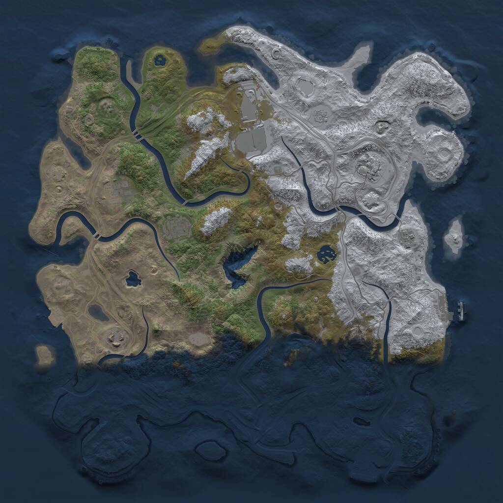 Rust Map: Procedural Map, Size: 4250, Seed: 1789344798, 13 Monuments