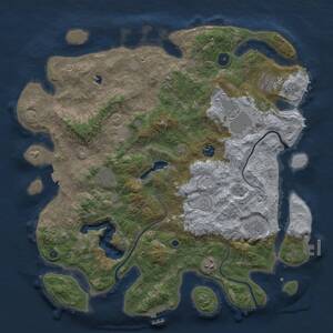 Thumbnail Rust Map: Procedural Map, Size: 4122, Seed: 466310247, 15 Monuments