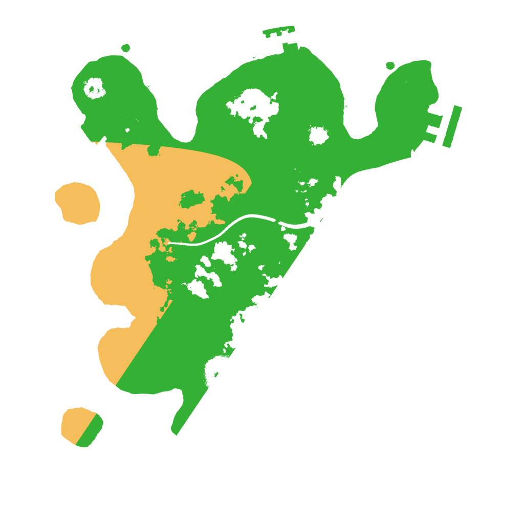 Biome Rust Map: Procedural Map, Size: 2500, Seed: 1512602626