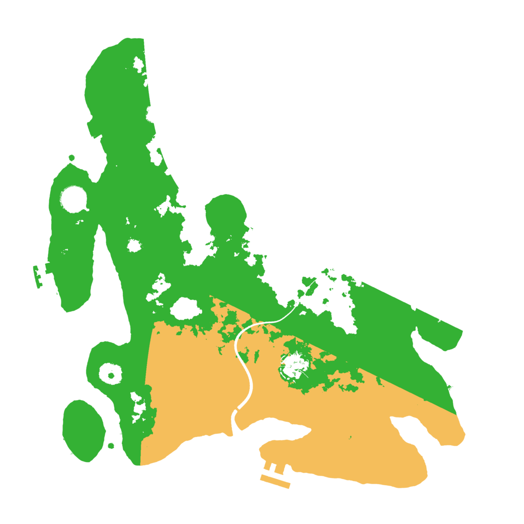 Biome Rust Map: Procedural Map, Size: 3500, Seed: 905471828