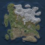 Thumbnail Rust Map: Procedural Map, Size: 3500, Seed: 905471828, 13 Monuments