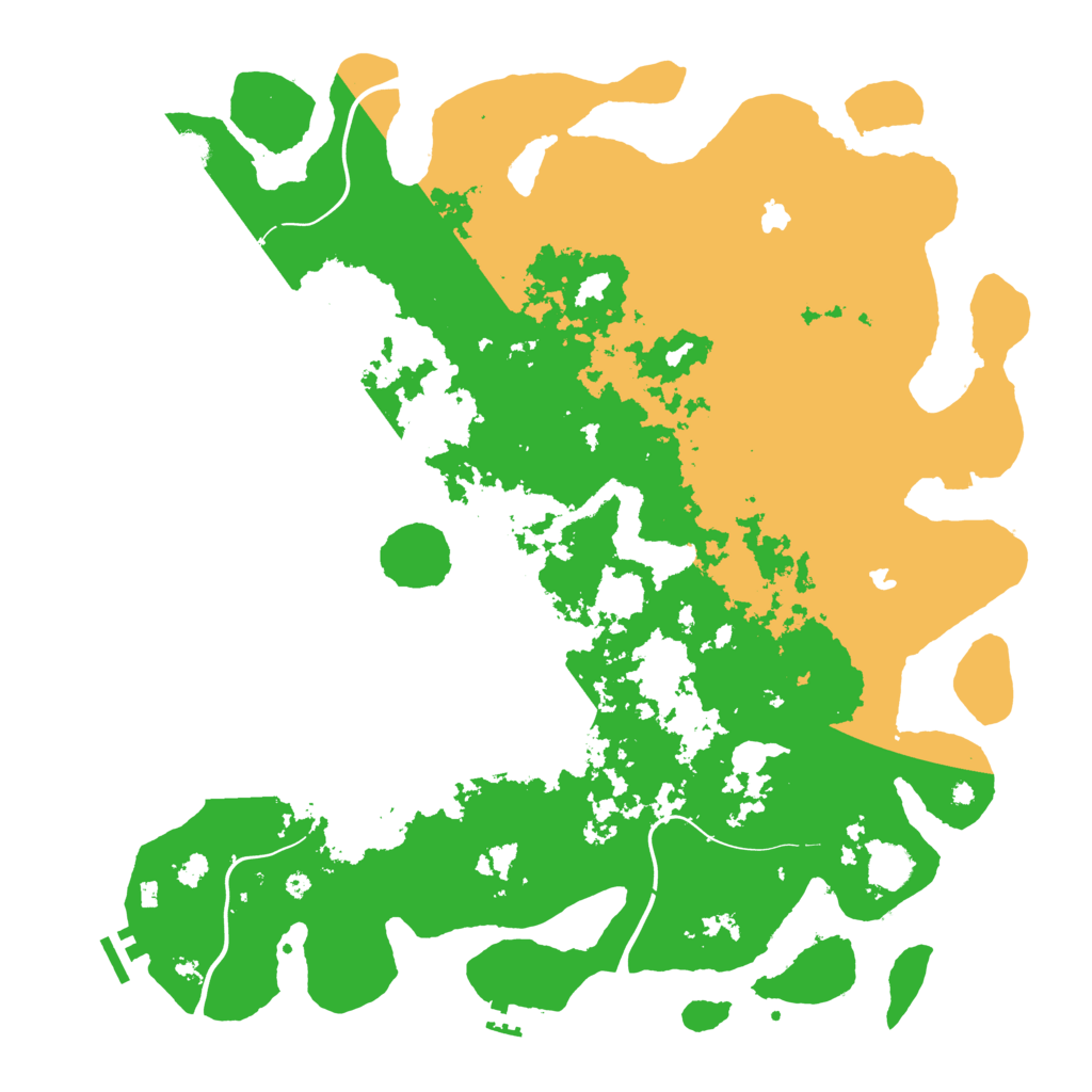 Biome Rust Map: Procedural Map, Size: 4500, Seed: 1999215931