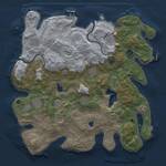 Thumbnail Rust Map: Procedural Map, Size: 4000, Seed: 588939940, 16 Monuments