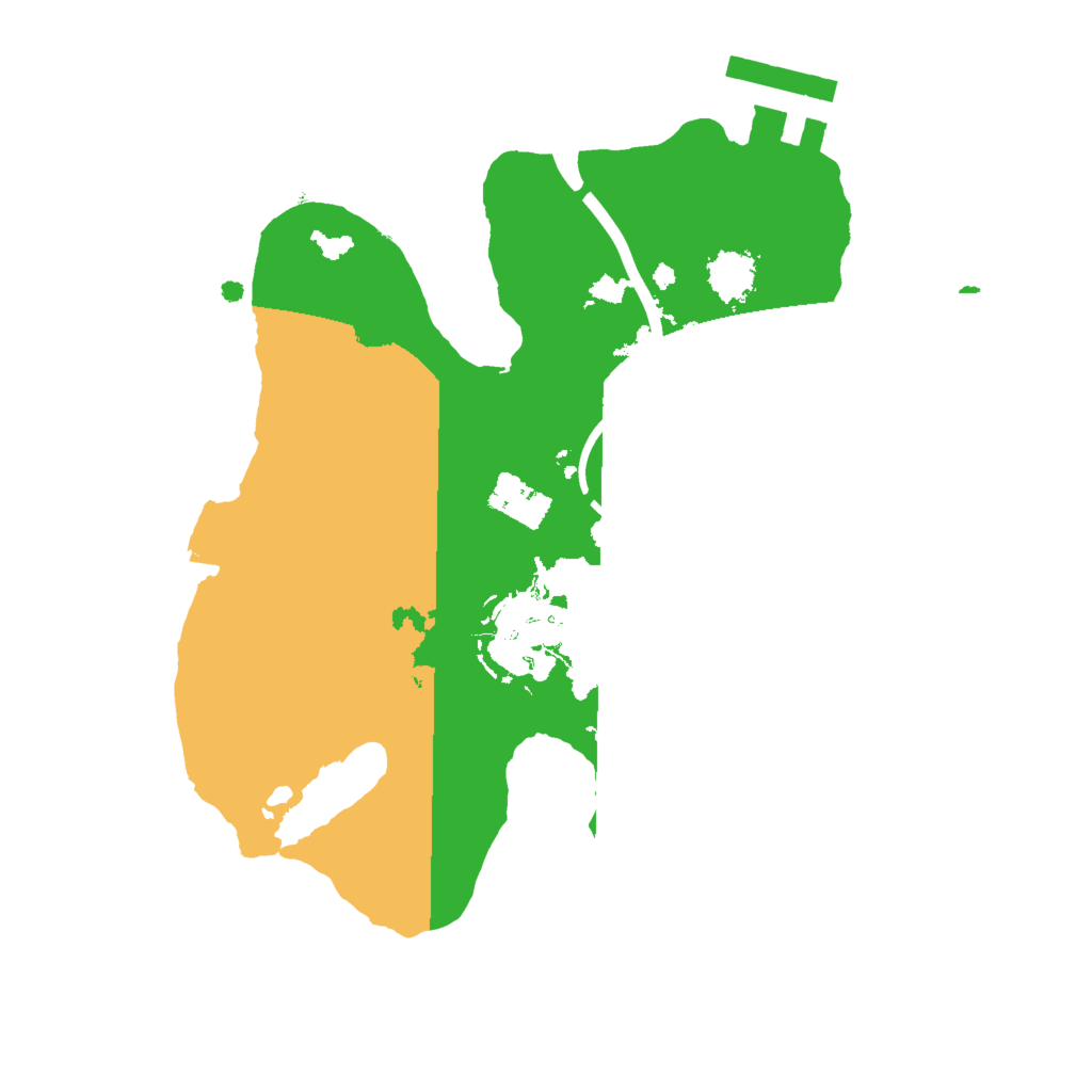 Biome Rust Map: Procedural Map, Size: 2000, Seed: 481982