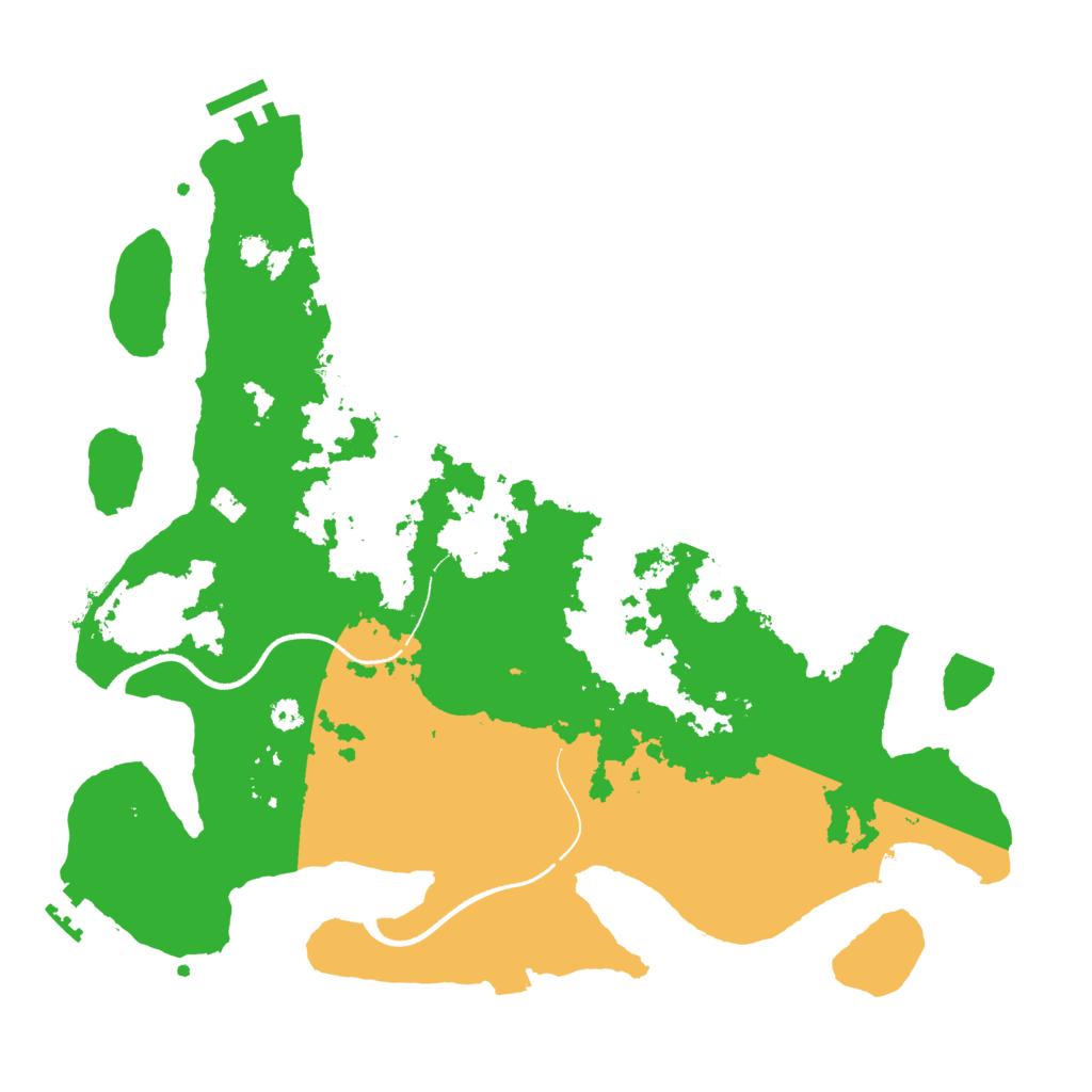 Biome Rust Map: Procedural Map, Size: 3500, Seed: 109381116