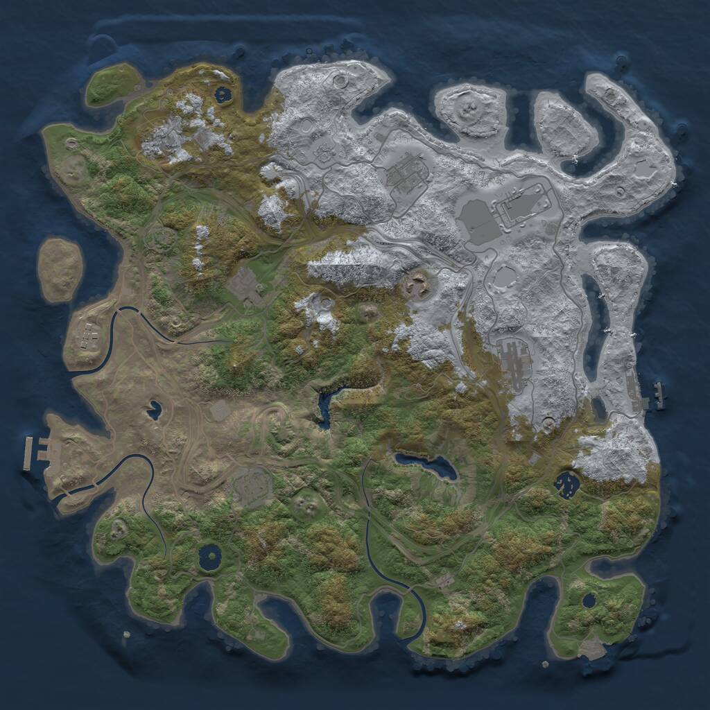 Rust Map: Procedural Map, Size: 4250, Seed: 65508201, 15 Monuments