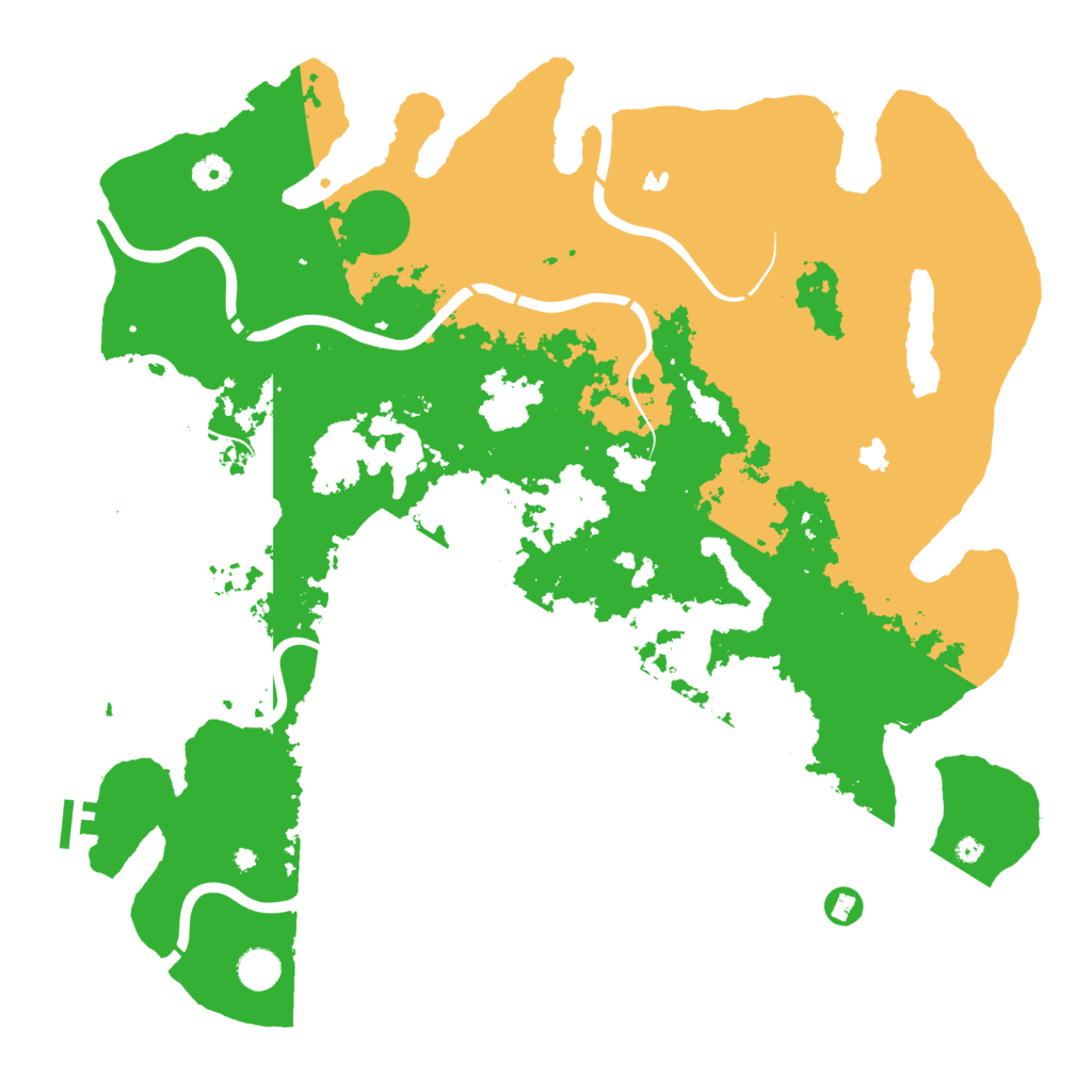 Biome Rust Map: Procedural Map, Size: 4500, Seed: 1927119205