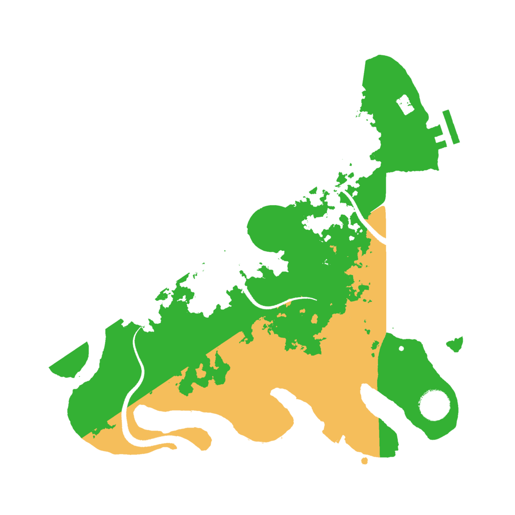Biome Rust Map: Procedural Map, Size: 3000, Seed: 1056919522