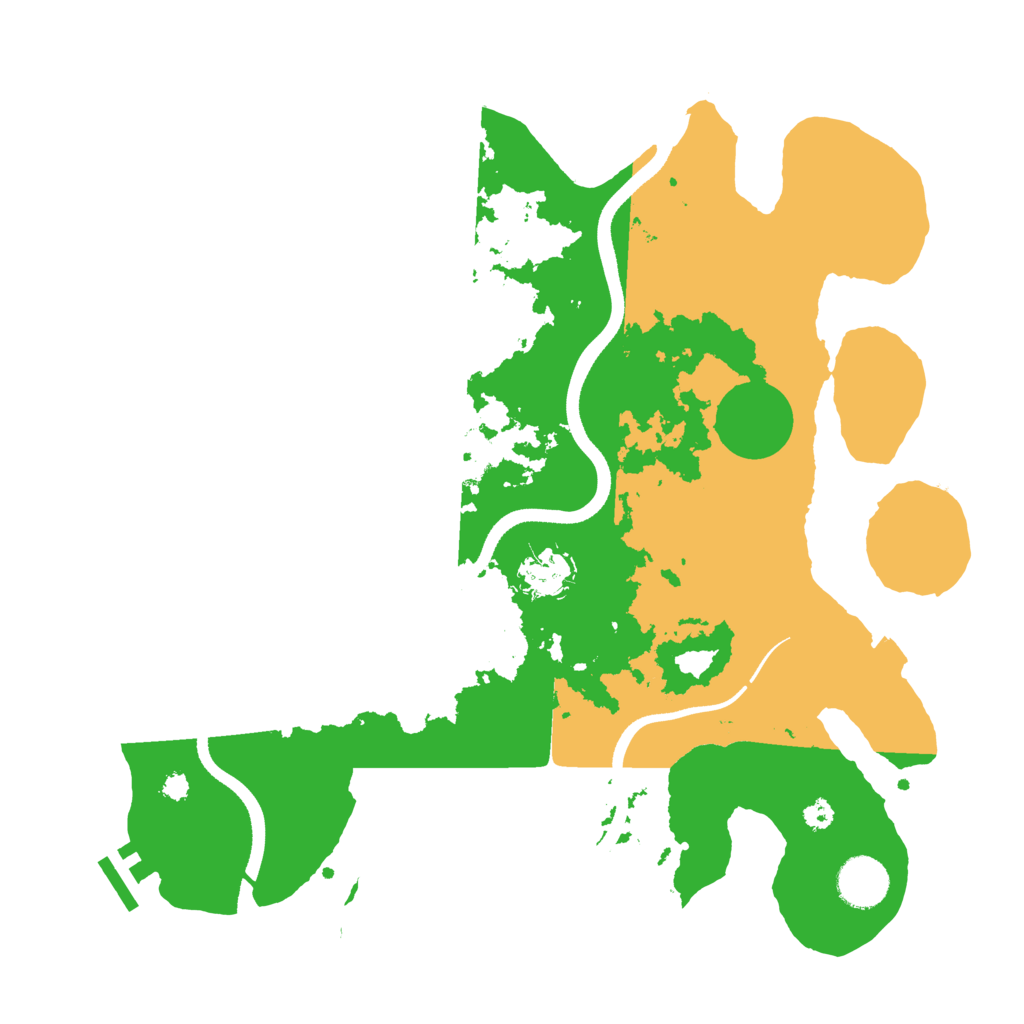 Biome Rust Map: Procedural Map, Size: 3500, Seed: 809637400