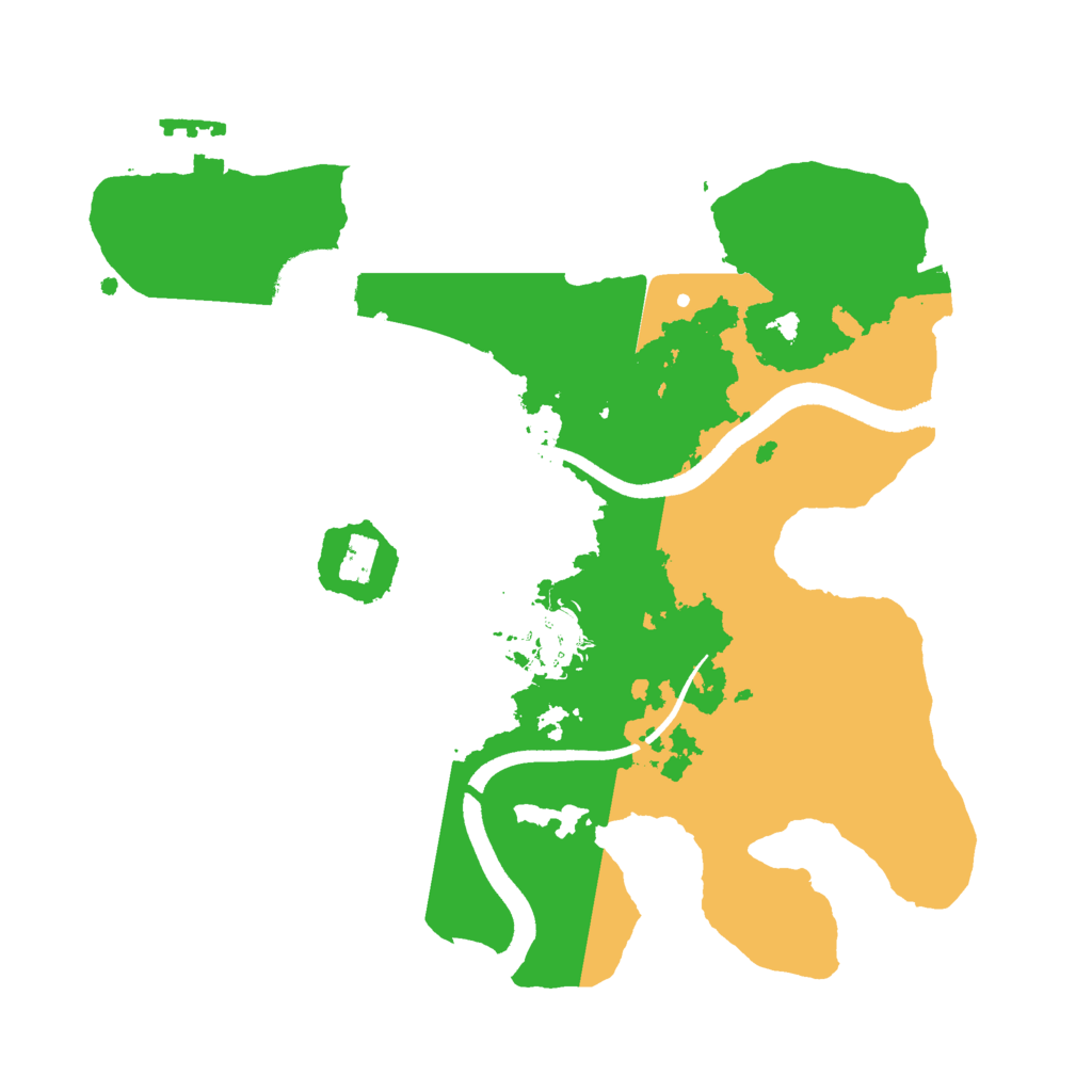 Biome Rust Map: Procedural Map, Size: 2500, Seed: 48979