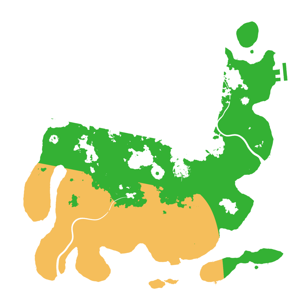 Biome Rust Map: Procedural Map, Size: 3500, Seed: 232860284