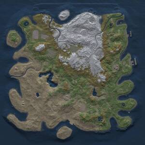 Thumbnail Rust Map: Procedural Map, Size: 4250, Seed: 396684, 14 Monuments