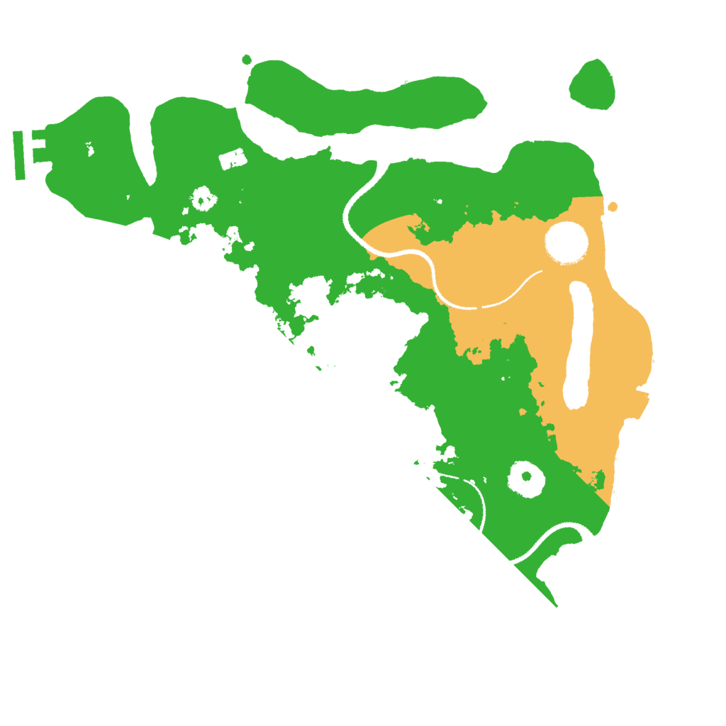 Biome Rust Map: Procedural Map, Size: 3000, Seed: 92375