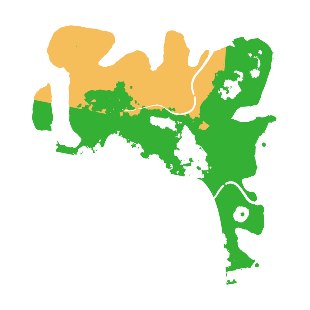 Biome Rust Map: Procedural Map, Size: 3000, Seed: 36717