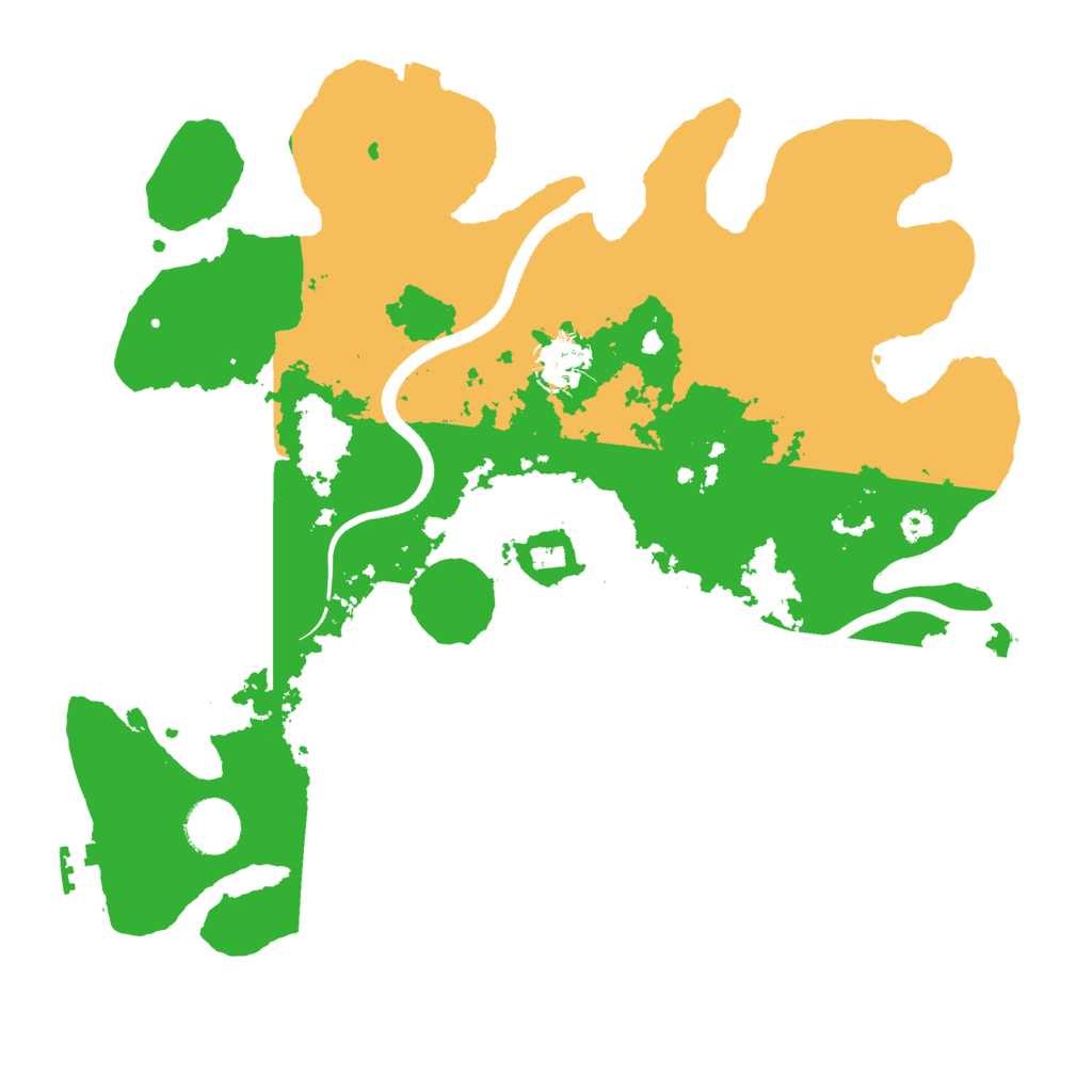 Biome Rust Map: Procedural Map, Size: 3500, Seed: 386145