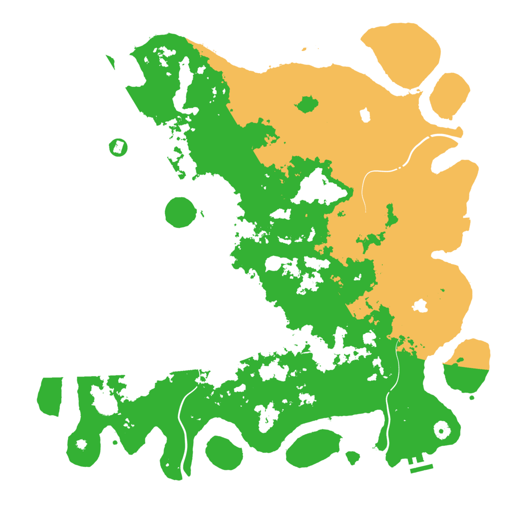 Biome Rust Map: Procedural Map, Size: 4500, Seed: 879216274