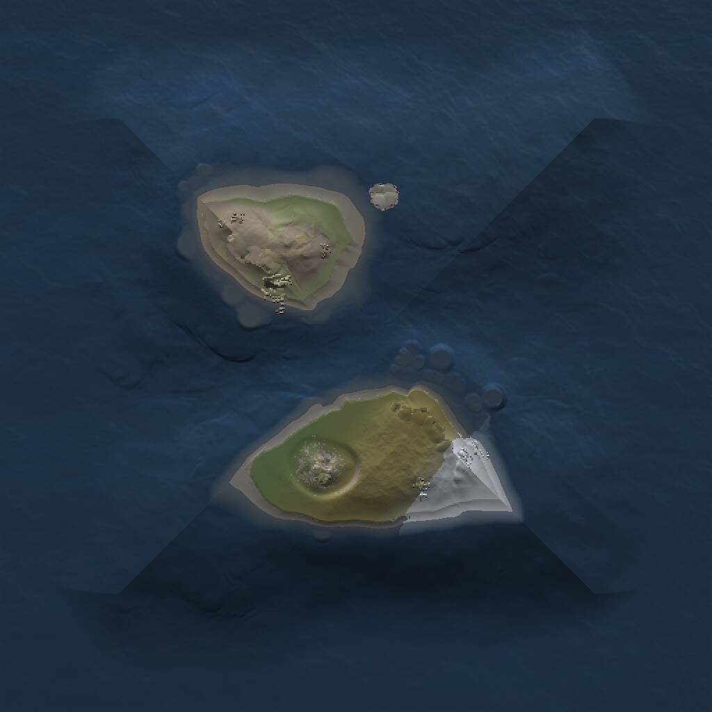 Rust Map: Procedural Map, Size: 1000, Seed: 2346789, 1 Monuments