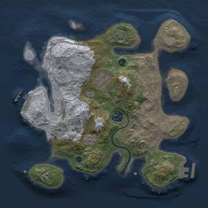 Thumbnail Rust Map: Procedural Map, Size: 2800, Seed: 1571347959, 9 Monuments