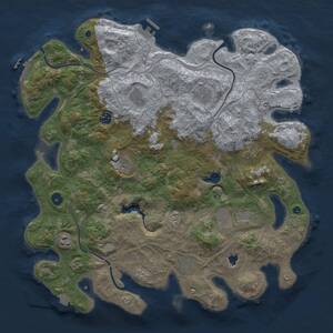 Thumbnail Rust Map: Procedural Map, Size: 4250, Seed: 1451516875, 15 Monuments