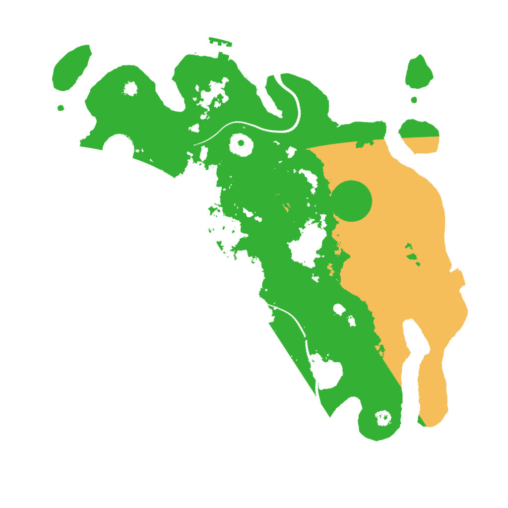 Biome Rust Map: Procedural Map, Size: 3250, Seed: 439684223