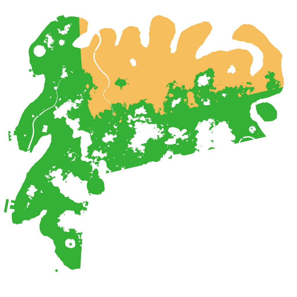 Biome Rust Map: Procedural Map, Size: 4500, Seed: 740302405