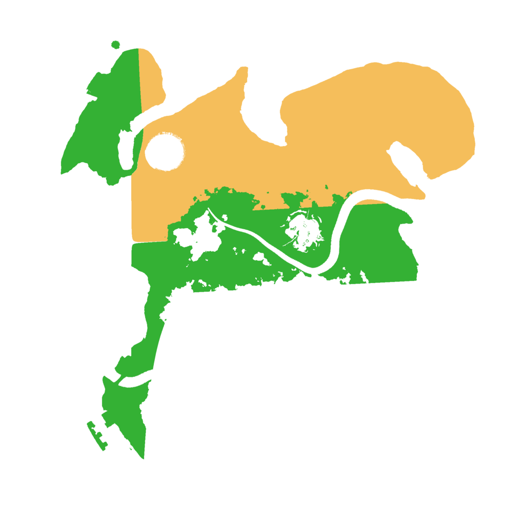 Biome Rust Map: Procedural Map, Size: 2500, Seed: 458762