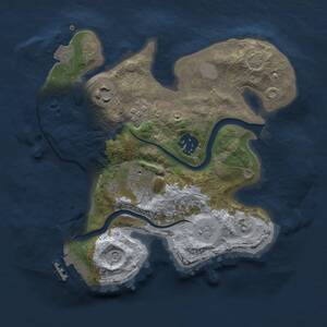 Thumbnail Rust Map: Procedural Map, Size: 2500, Seed: 458762, 9 Monuments