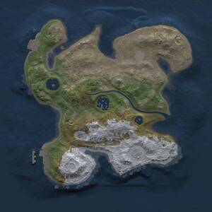 Thumbnail Rust Map: Procedural Map, Size: 2500, Seed: 458762, 5 Monuments