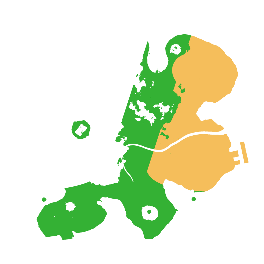 Biome Rust Map: Procedural Map, Size: 2500, Seed: 189718768