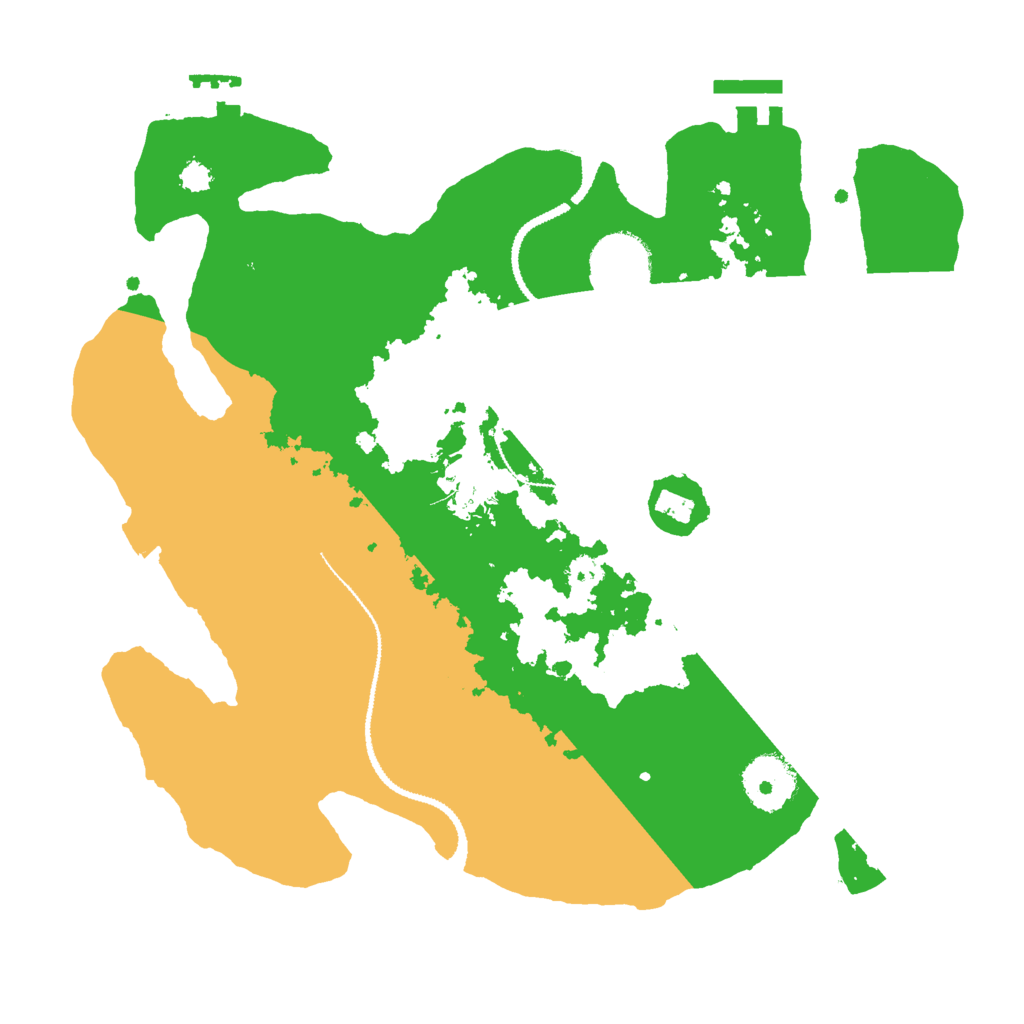 Biome Rust Map: Procedural Map, Size: 3000, Seed: 517459578