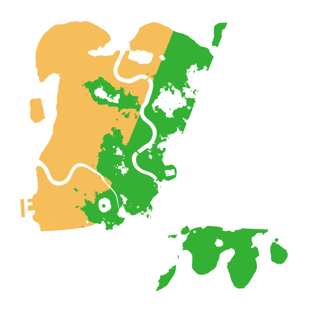 Biome Rust Map: Procedural Map, Size: 3500, Seed: 580