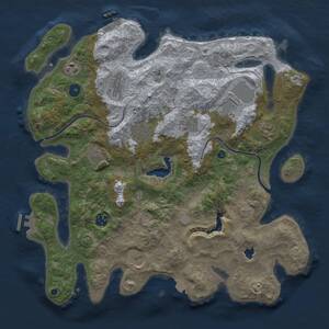 Thumbnail Rust Map: Procedural Map, Size: 4000, Seed: 1842025, 15 Monuments