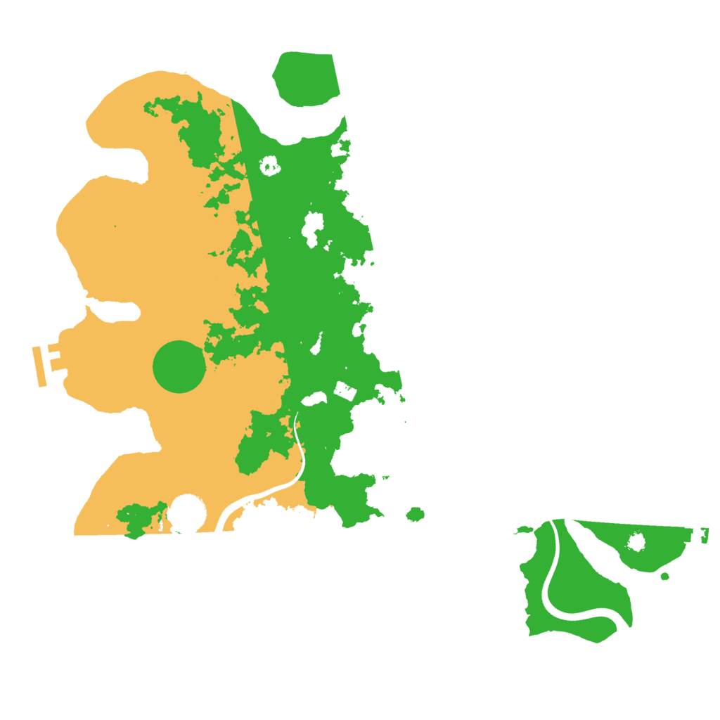 Biome Rust Map: Procedural Map, Size: 3600, Seed: 519664