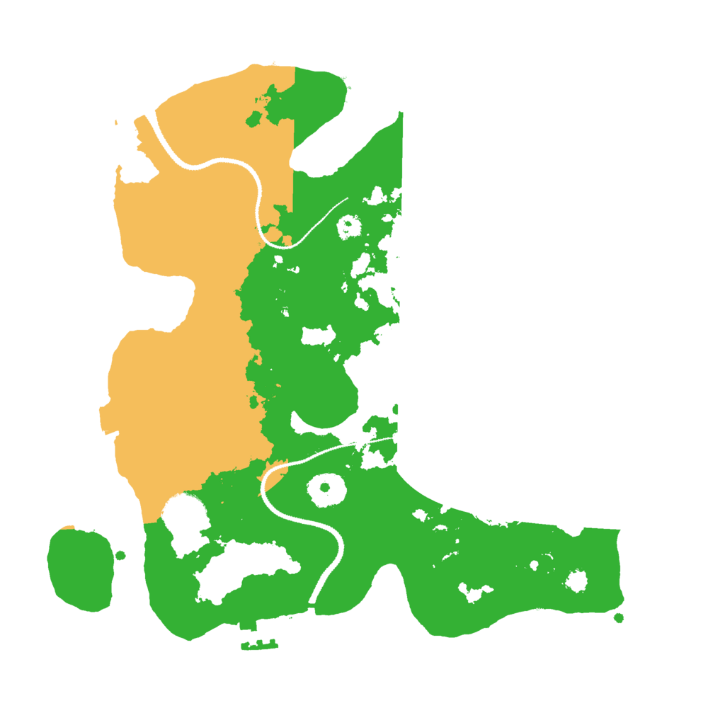 Biome Rust Map: Procedural Map, Size: 3000, Seed: 56780308