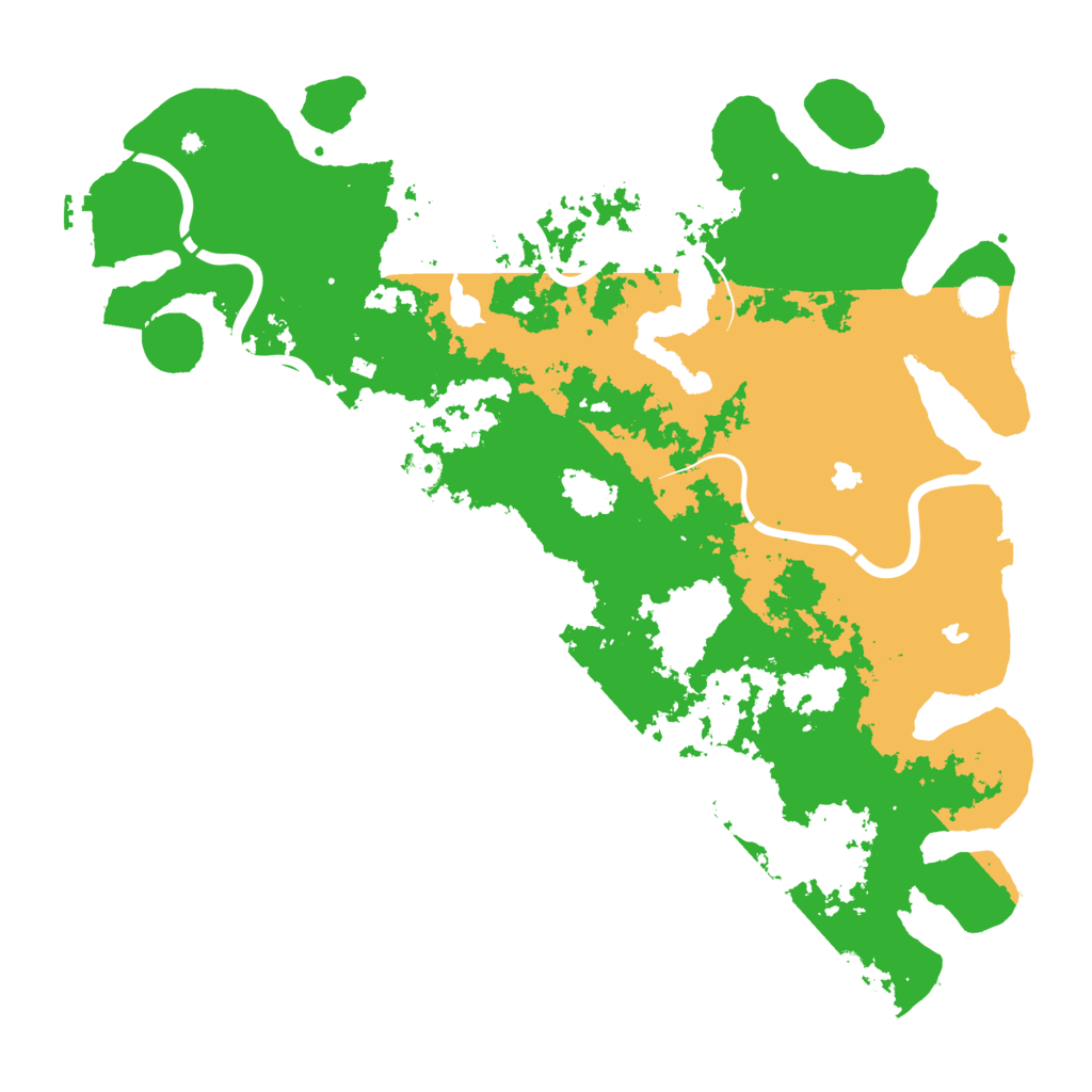 Biome Rust Map: Procedural Map, Size: 4800, Seed: 6666