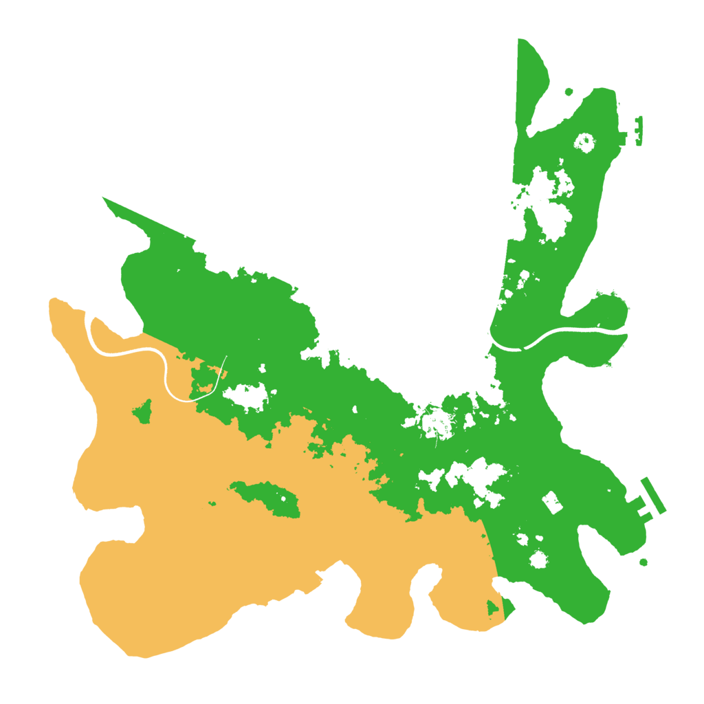 Biome Rust Map: Procedural Map, Size: 3600, Seed: 958732