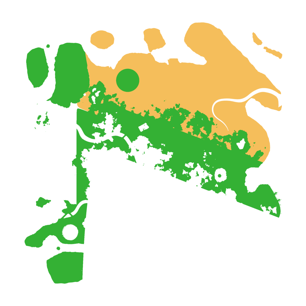 Biome Rust Map: Procedural Map, Size: 3500, Seed: 29328