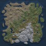 Thumbnail Rust Map: Procedural Map, Size: 5000, Seed: 629163497, 17 Monuments