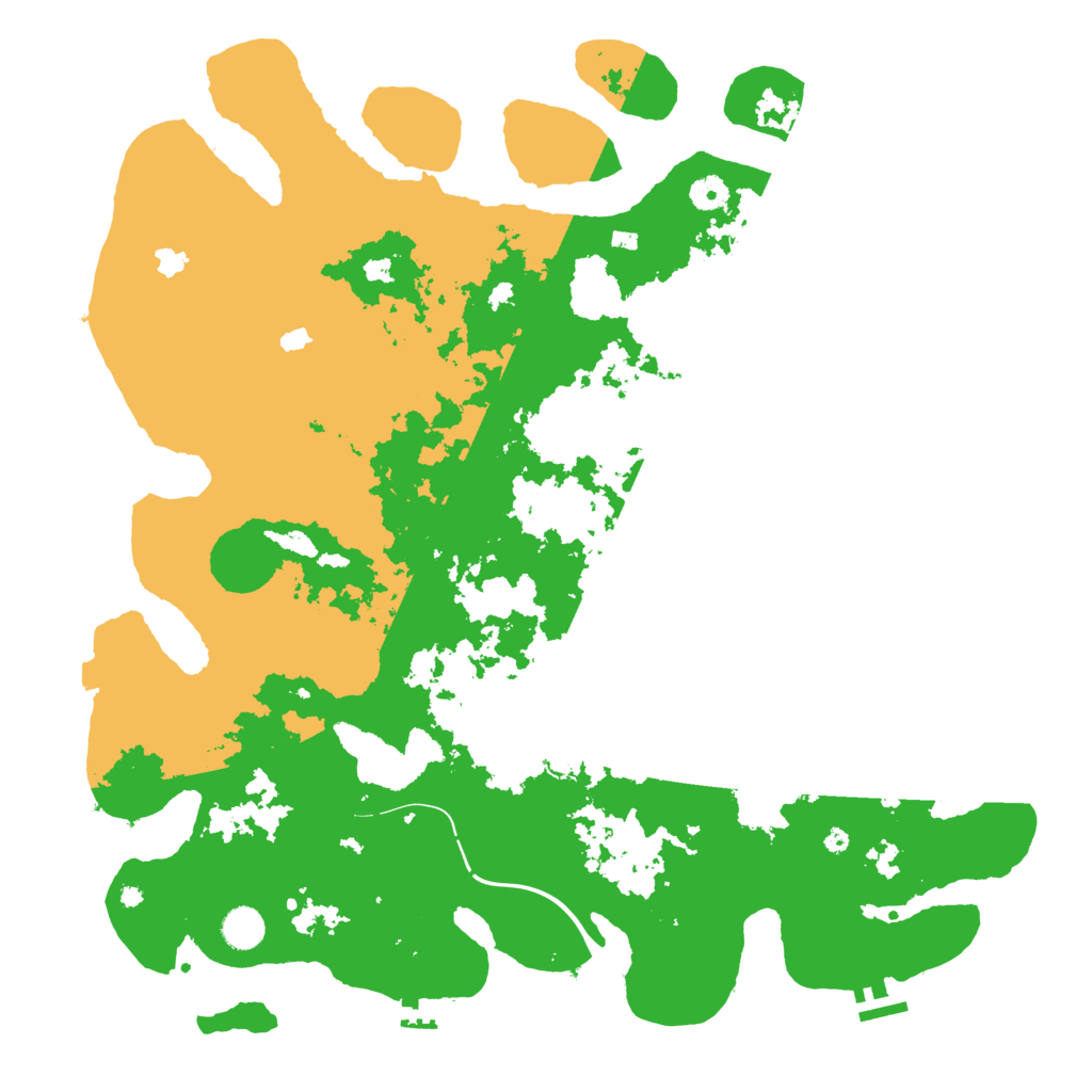 Biome Rust Map: Procedural Map, Size: 4500, Seed: 1347490982