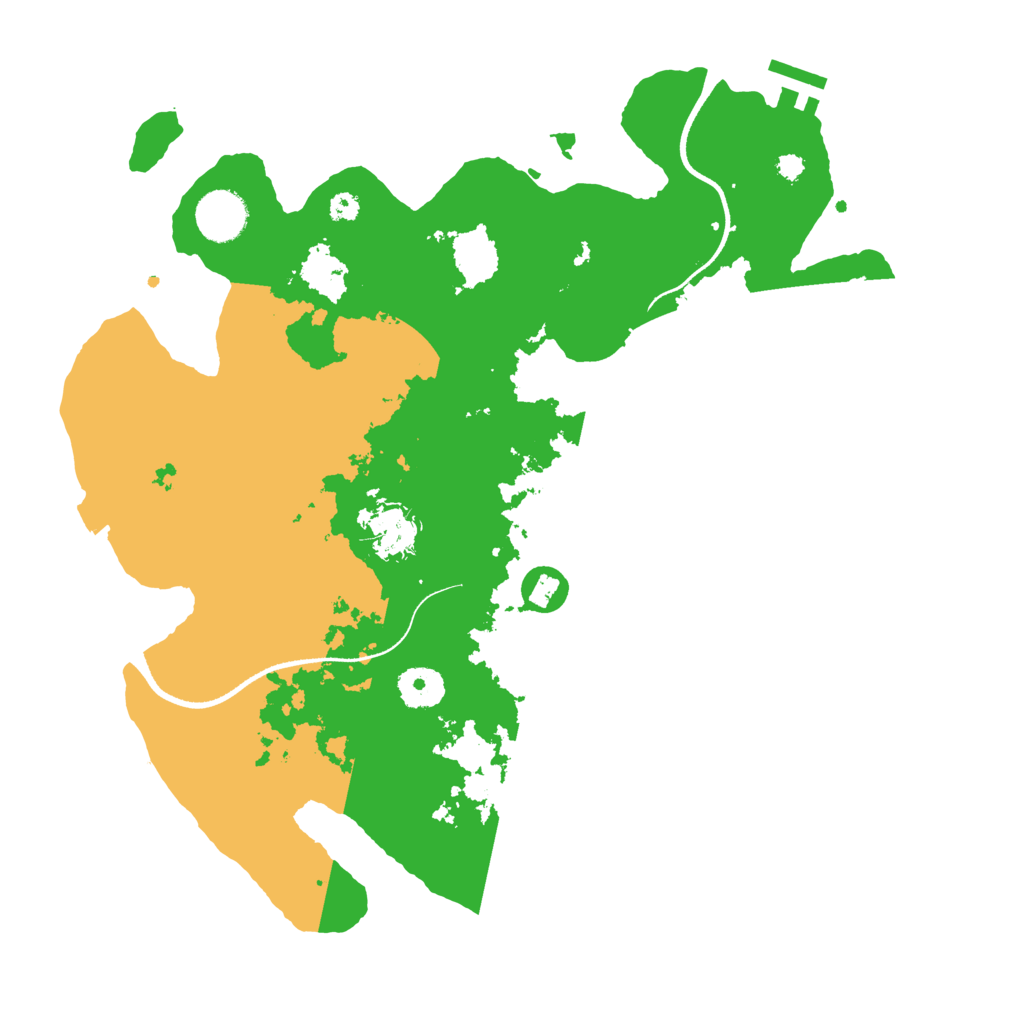 Biome Rust Map: Procedural Map, Size: 3500, Seed: 2062143148