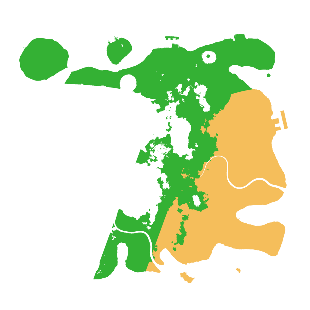 Biome Rust Map: Procedural Map, Size: 3400, Seed: 6901