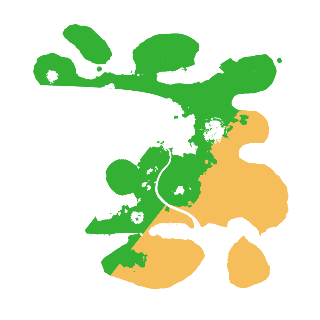 Biome Rust Map: Procedural Map, Size: 2500, Seed: 895858449