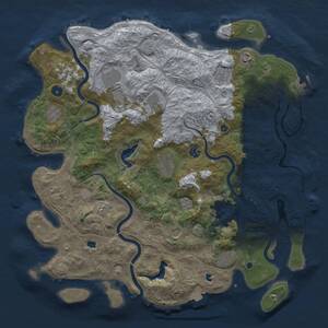 Thumbnail Rust Map: Procedural Map, Size: 4500, Seed: 5802533, 17 Monuments