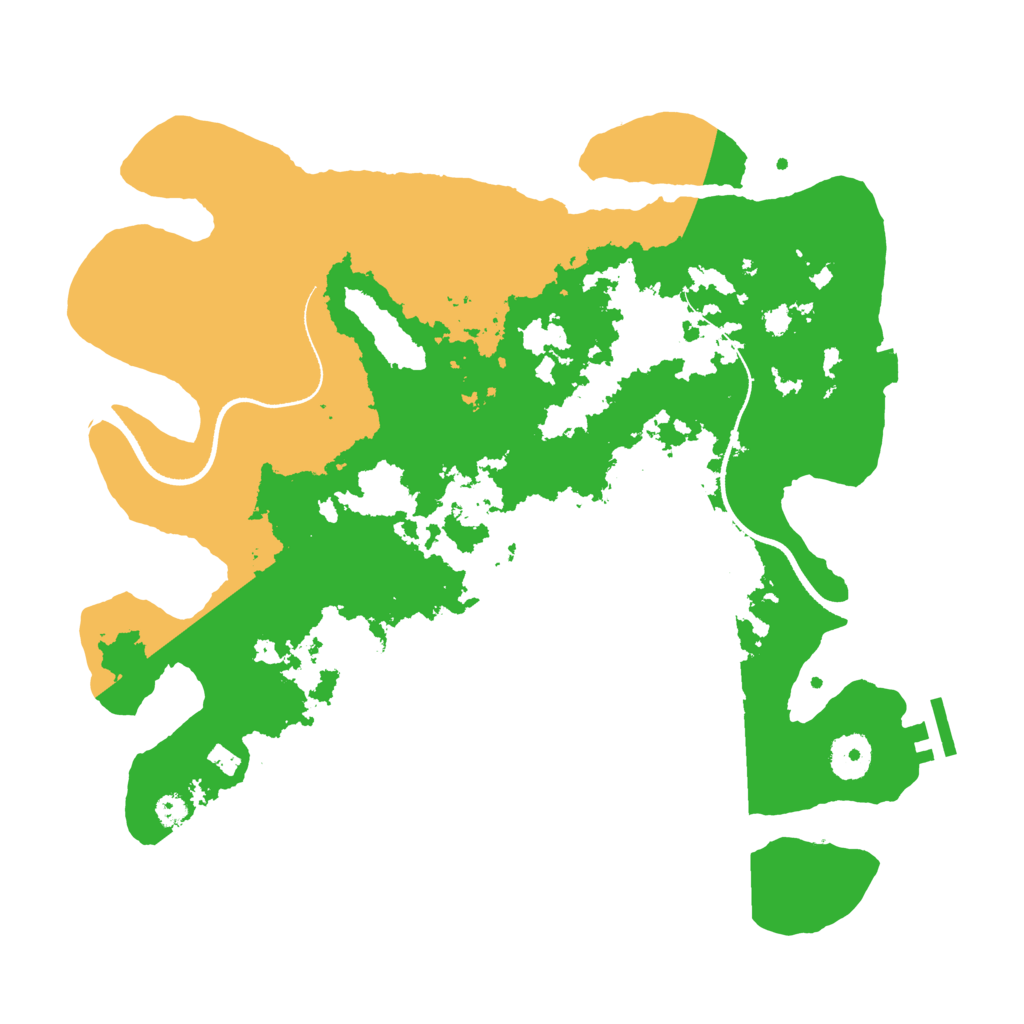 Biome Rust Map: Procedural Map, Size: 3500, Seed: 952426750