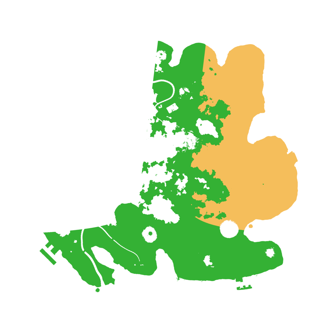 Biome Rust Map: Procedural Map, Size: 3200, Seed: 656831371