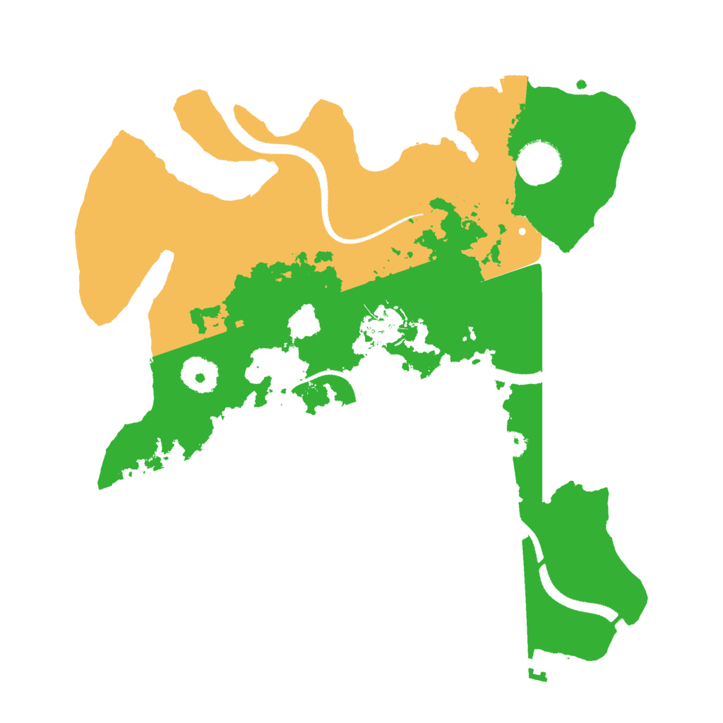 Biome Rust Map: Procedural Map, Size: 3000, Seed: 1638391790