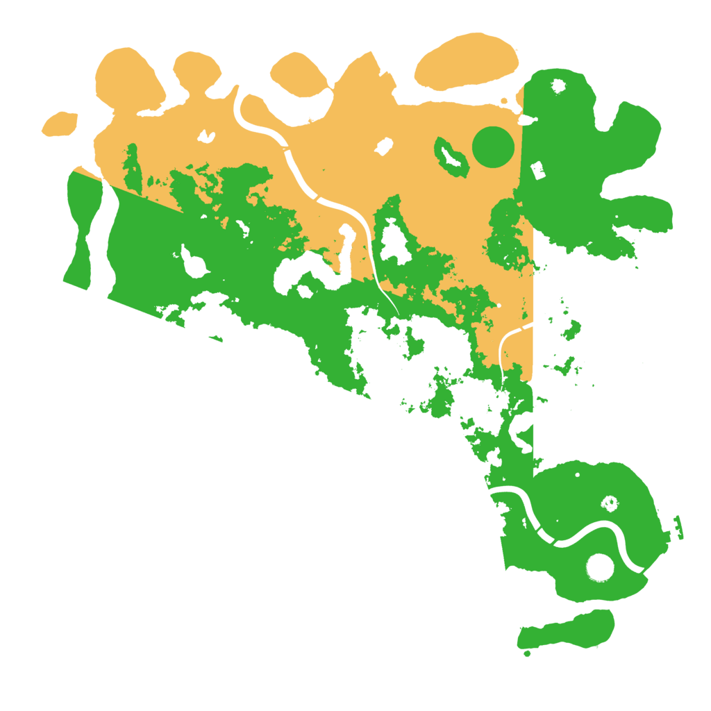 Biome Rust Map: Procedural Map, Size: 4500, Seed: 343841267