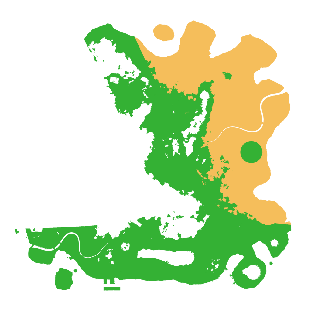 Biome Rust Map: Procedural Map, Size: 3750, Seed: 1193218823