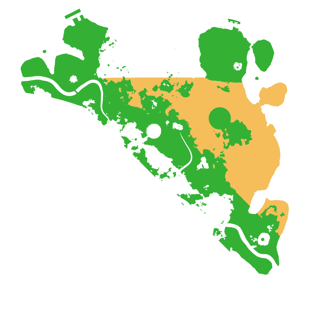 Biome Rust Map: Procedural Map, Size: 3700, Seed: 1384816459